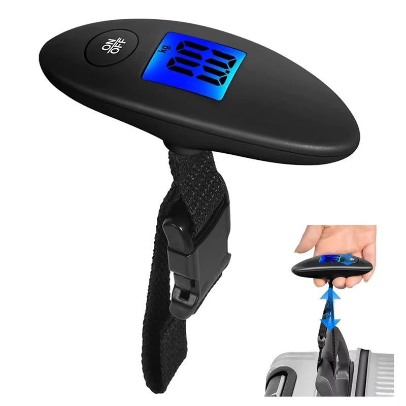40kg/100g Portable Luggage Scale High Precision Travel Digital Hanging Scales With Webbing belt LCD Digital Electronic Luggage