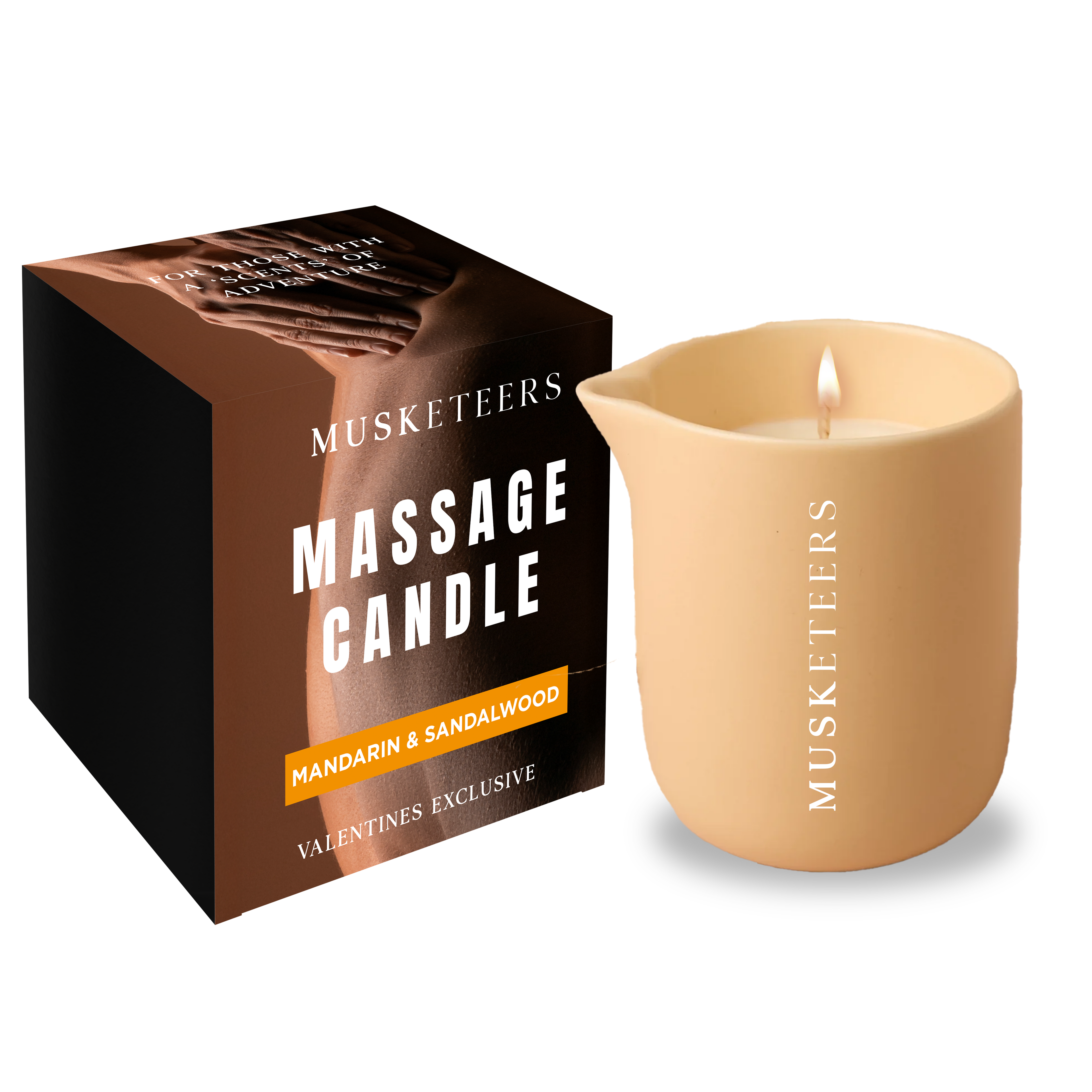 Massage Candle - Mandarin & Sandalwood Scented