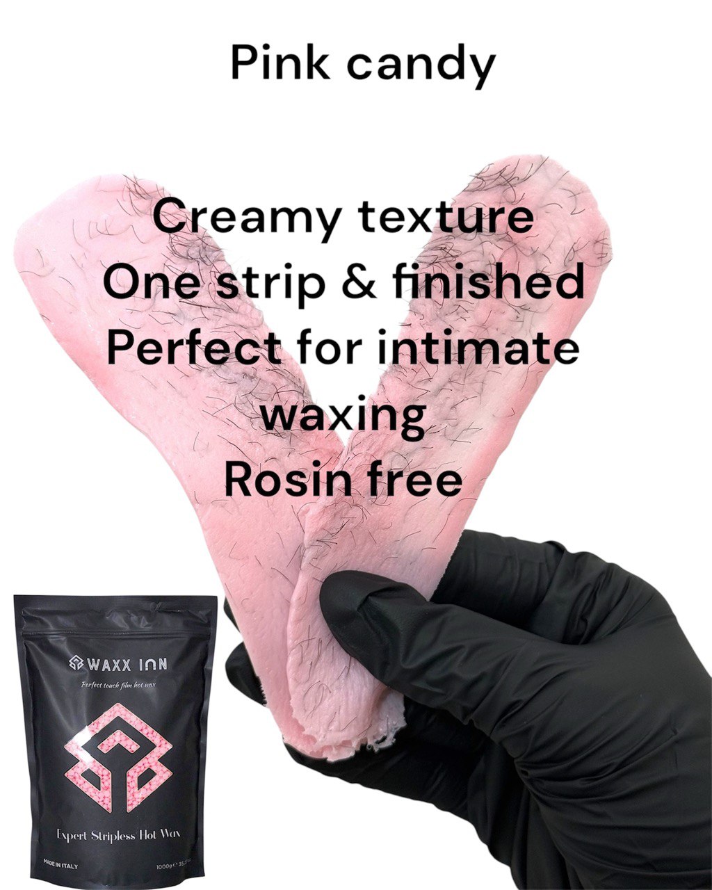 Pink Candy Hard Wax Beads 1kg – Stripless Hot Wax for Sensitive Skin